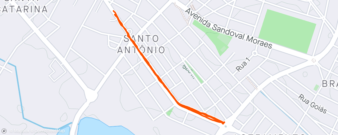 Map of the activity, Caminhando…💨💨🚀💙