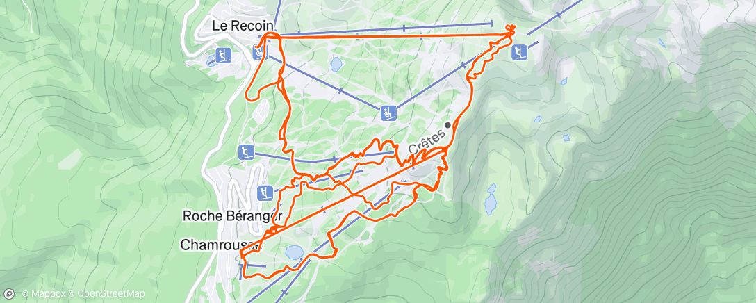 Map of the activity, Bike Park Chamrousse 😄