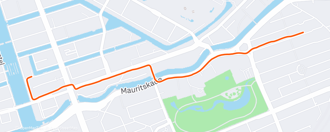 Map of the activity, Morning Walk