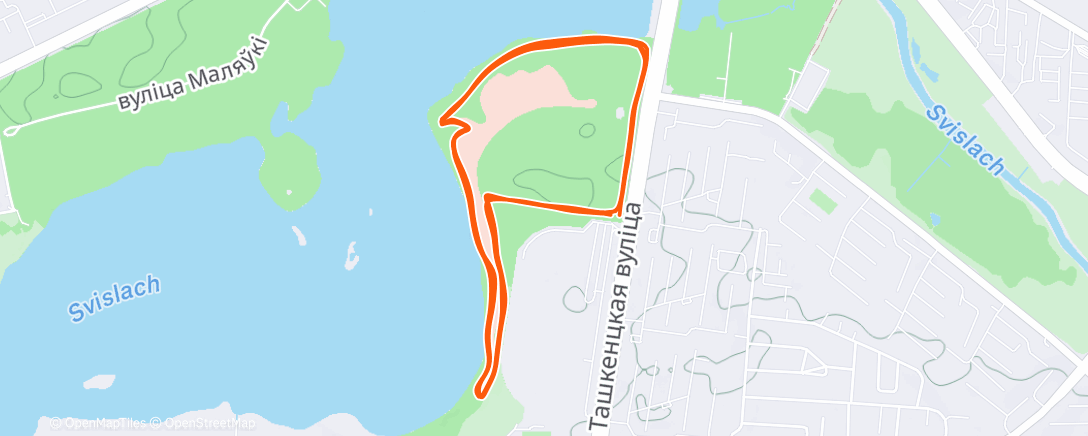 Карта физической активности (Полуденный забег)