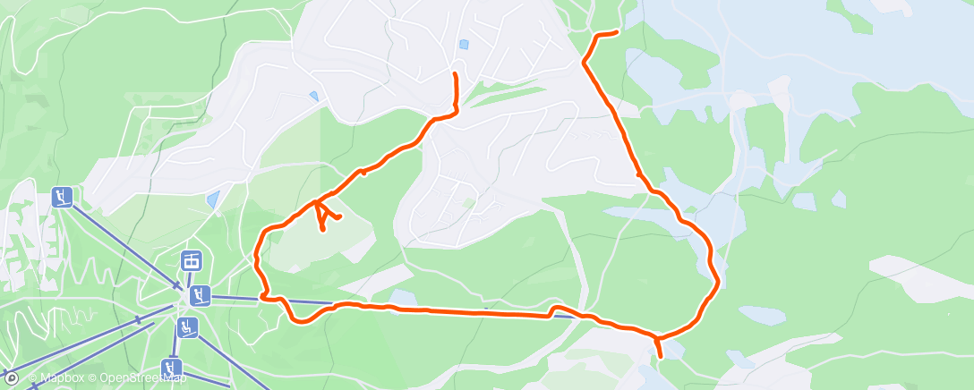 Map of the activity, Morning Nordic Ski