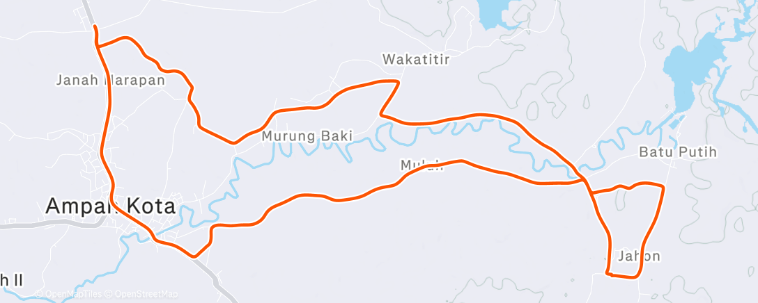 Map of the activity, Morning Ride