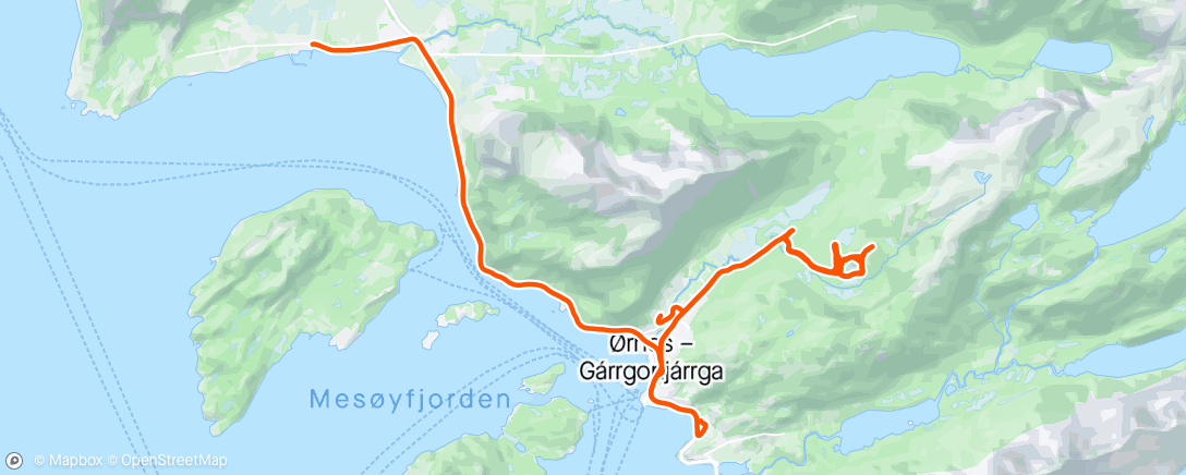 Map of the activity, Terskeldrag på sti 😅