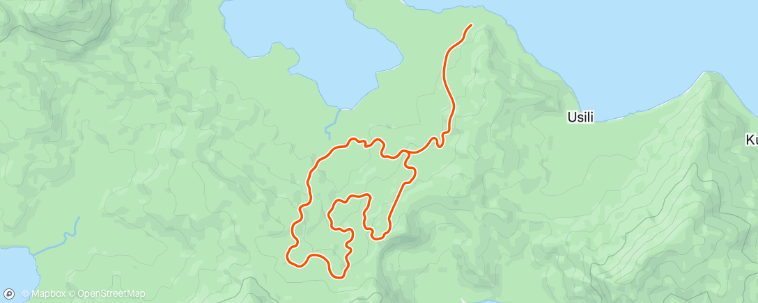 Mapa de la actividad (Zwift - 15. Organized Chaos in Watopia)