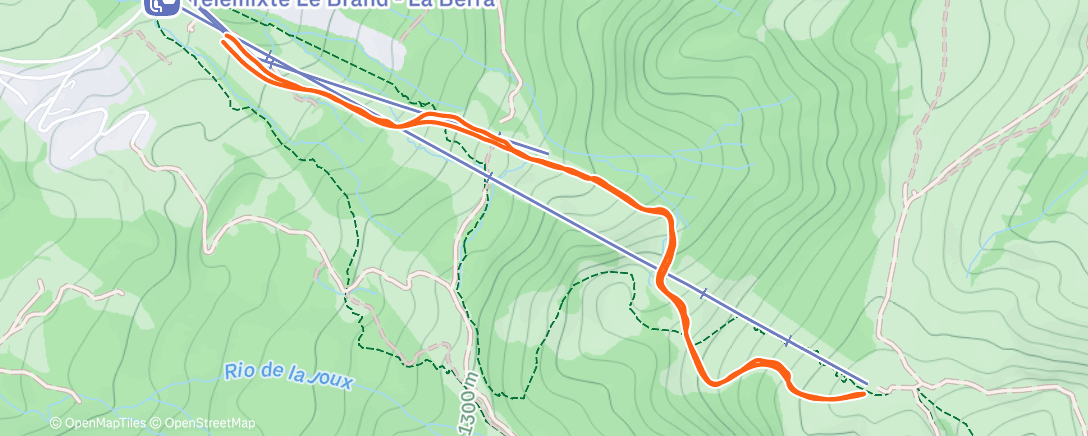 Map of the activity, Berra avec Rémi et Hervé