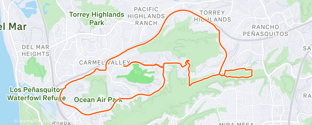 Map of the activity, Morning Ride