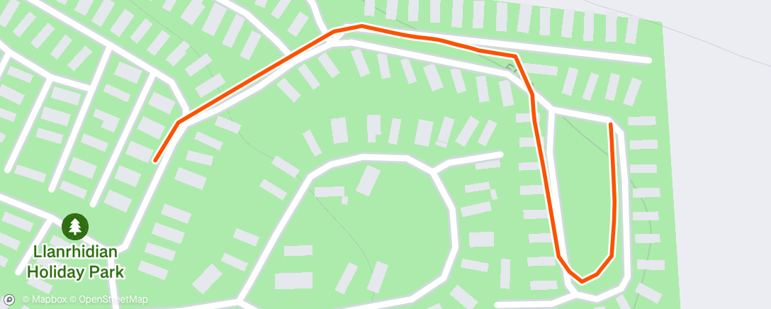 Map of the activity, Morning Run