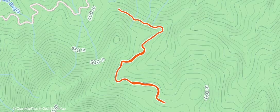 Map of the activity, Carrera a la hora del almuerzo