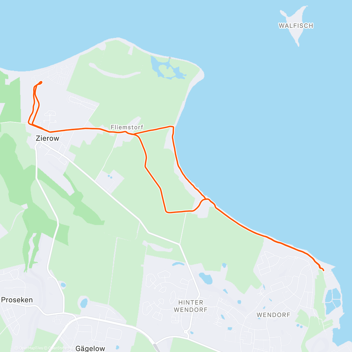 Map of the activity, SLC Winterlauf 2025