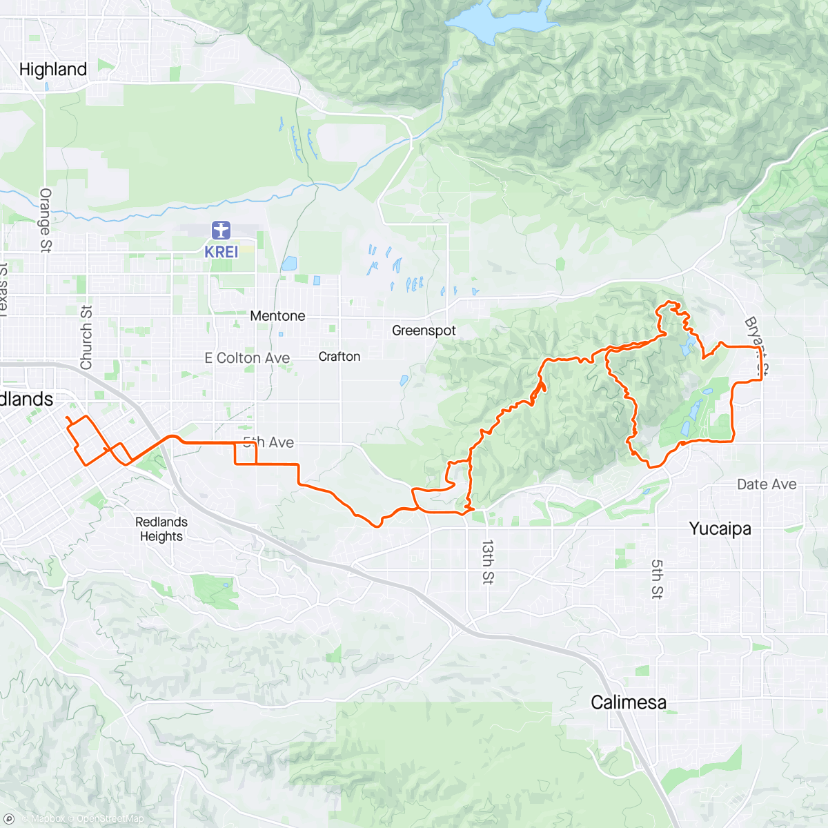 Map of the activity, Gravel Crafton
