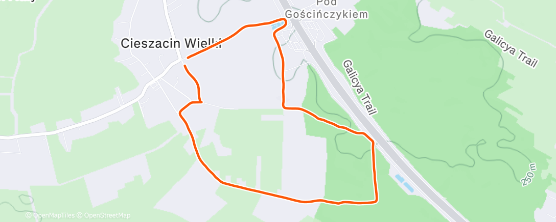 Map of the activity, Morning Walk