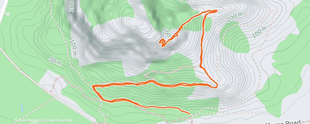 Map of the activity, Утренний забег