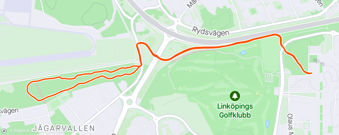 Map of the activity, Lunchjogg