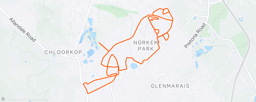 Map of the activity, Morning Mountain Bike Ride