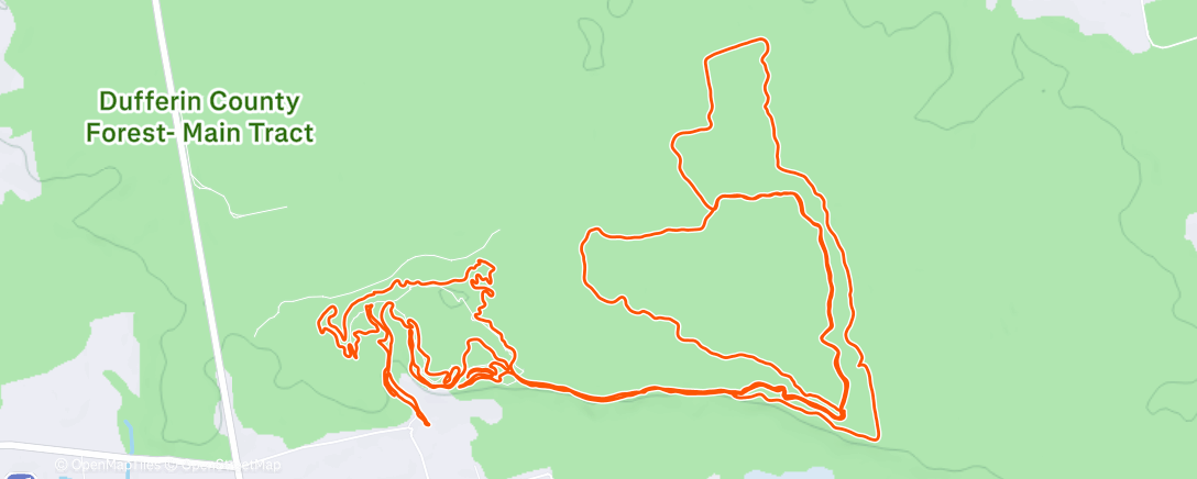 Карта физической активности (Lunch Ride)