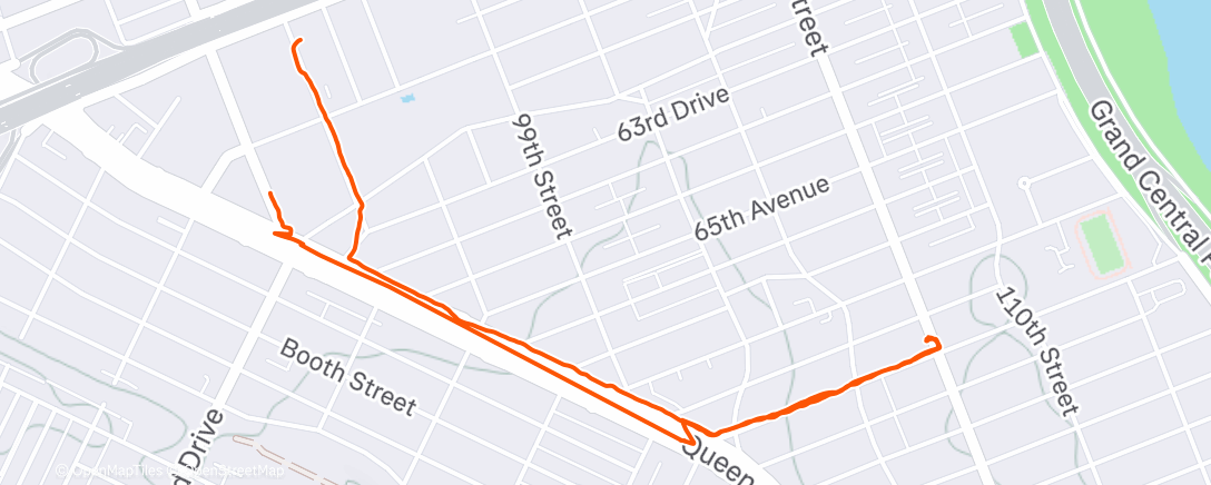 Map of the activity, Afternoon Walk