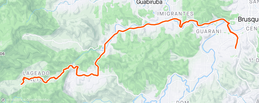 Map of the activity, Lajeado Alto - Polenta