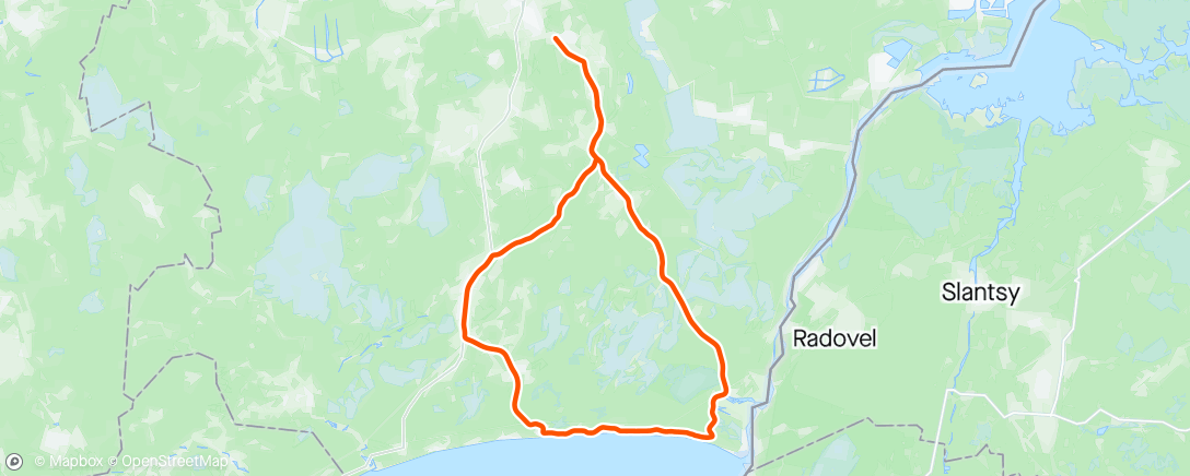 Map of the activity, AeC slow-ride