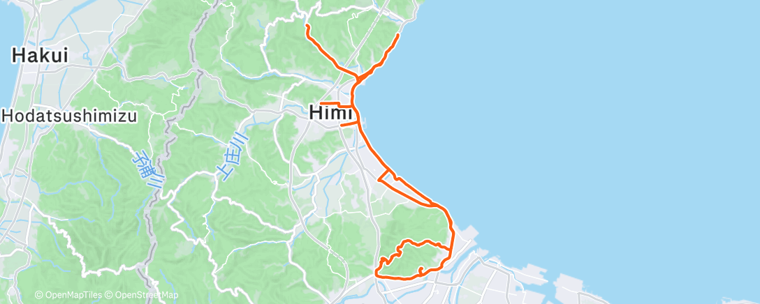 Map of the activity, Afternoon Ride