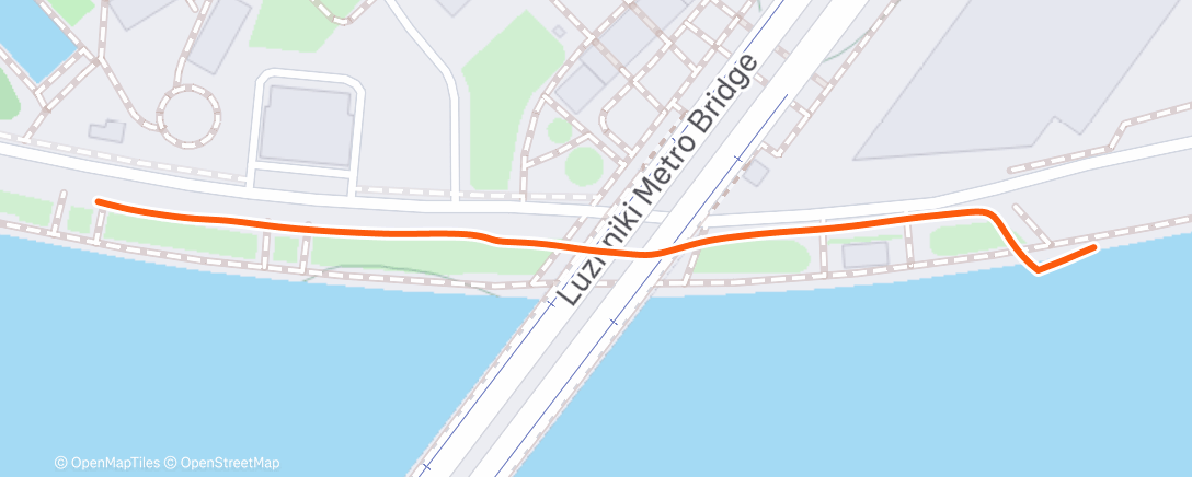 Карта физической активности (Evening Run)