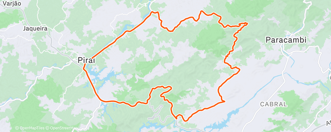 Map of the activity, Pedalada de mountain bike matinal