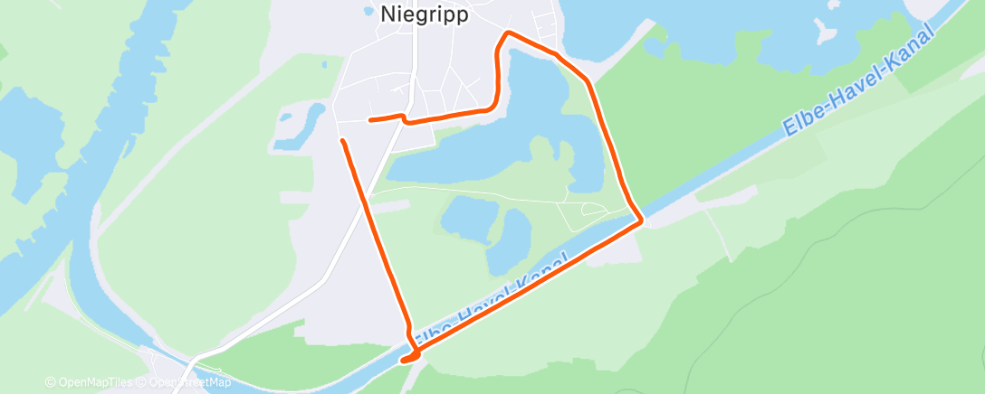 Map of the activity, Spaziergang am Morgen