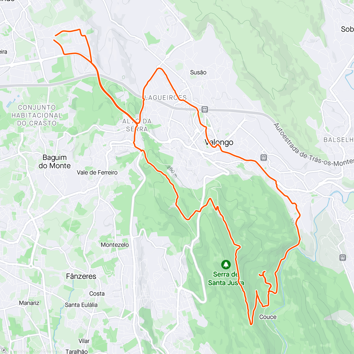 Mapa de la actividad (Volta de bicicleta de montanha matinal)