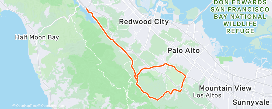 Map of the activity, Morning Ride