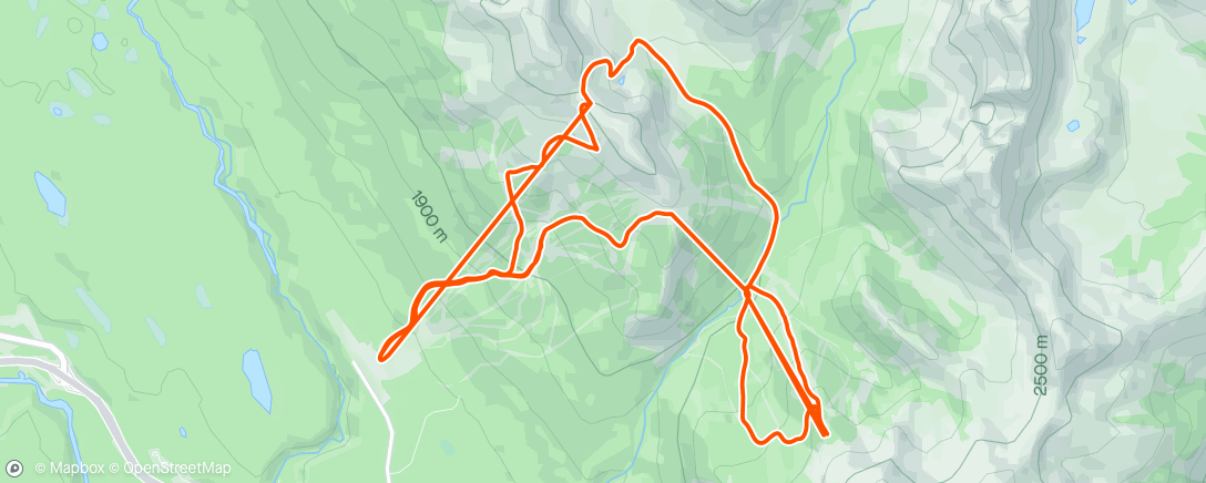 Map of the activity, Lake Louise (short day)