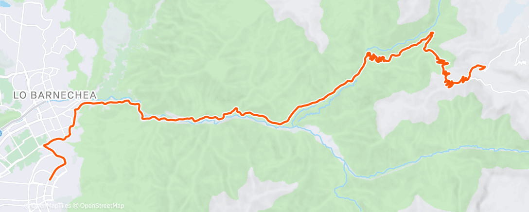 Map of the activity, Lunch Ride
