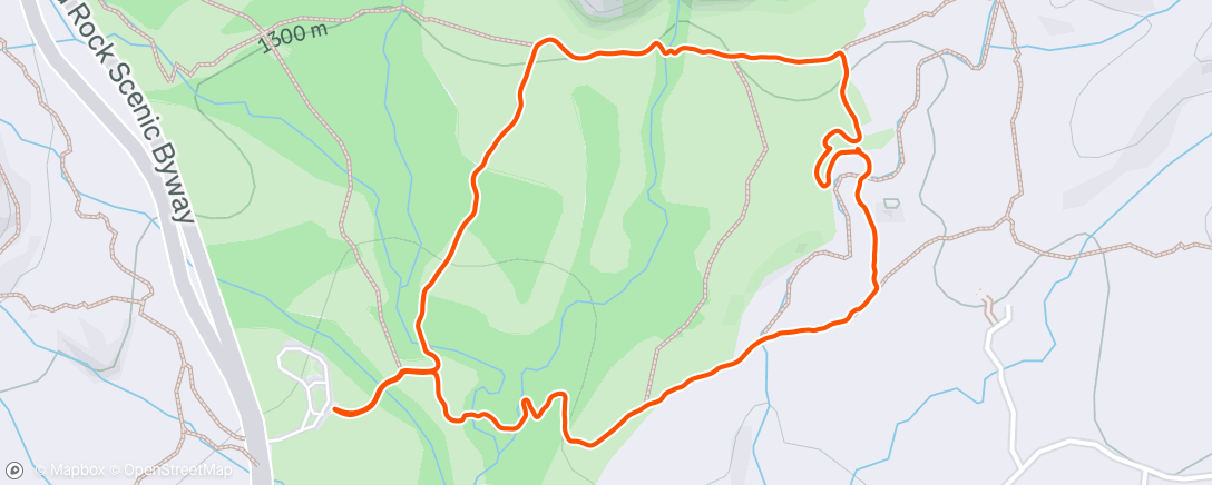 Map of the activity, Checking out on old trail