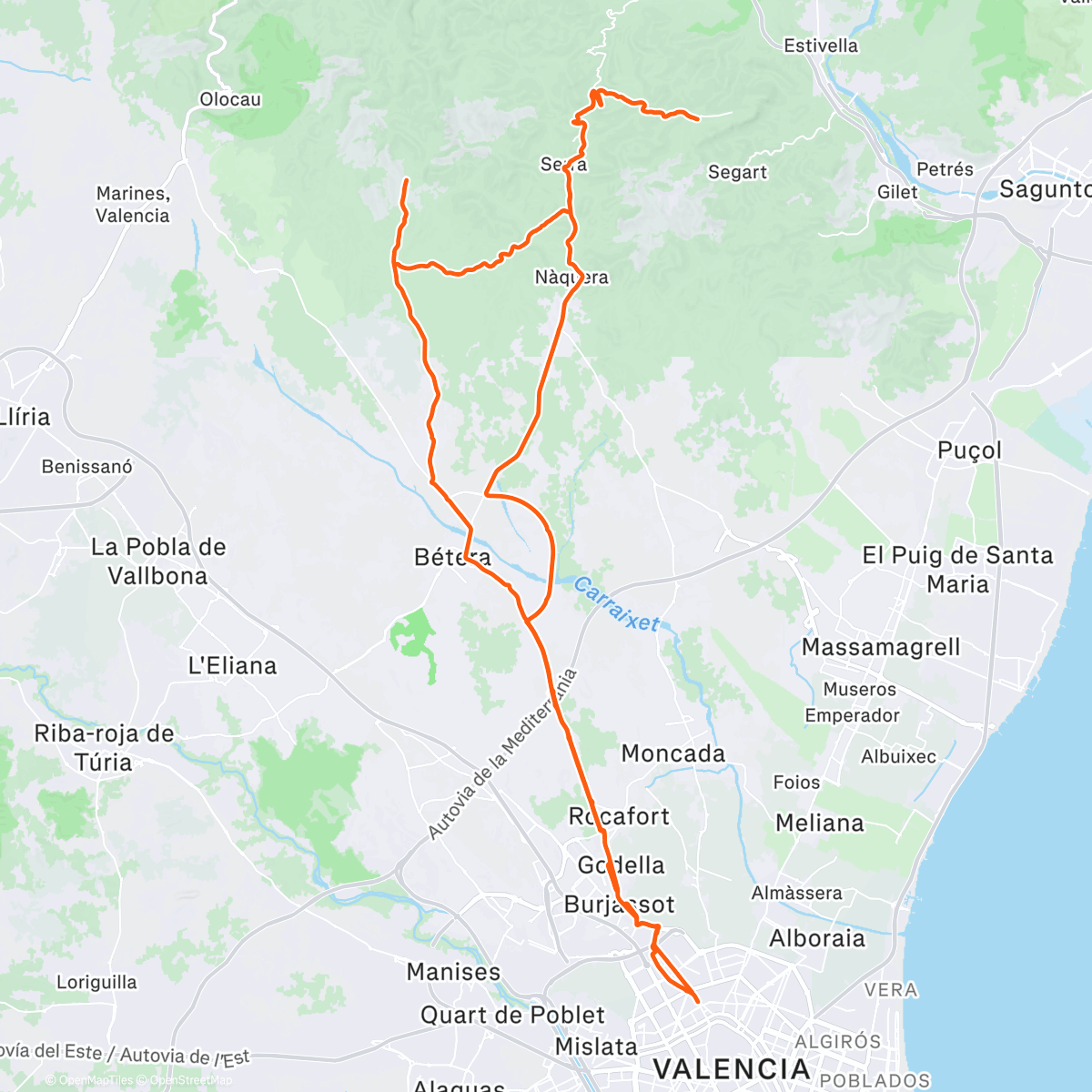 Map of the activity, Valencia #2