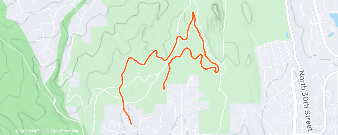 Mappa dell'attività Quick garden loop with Geoff
