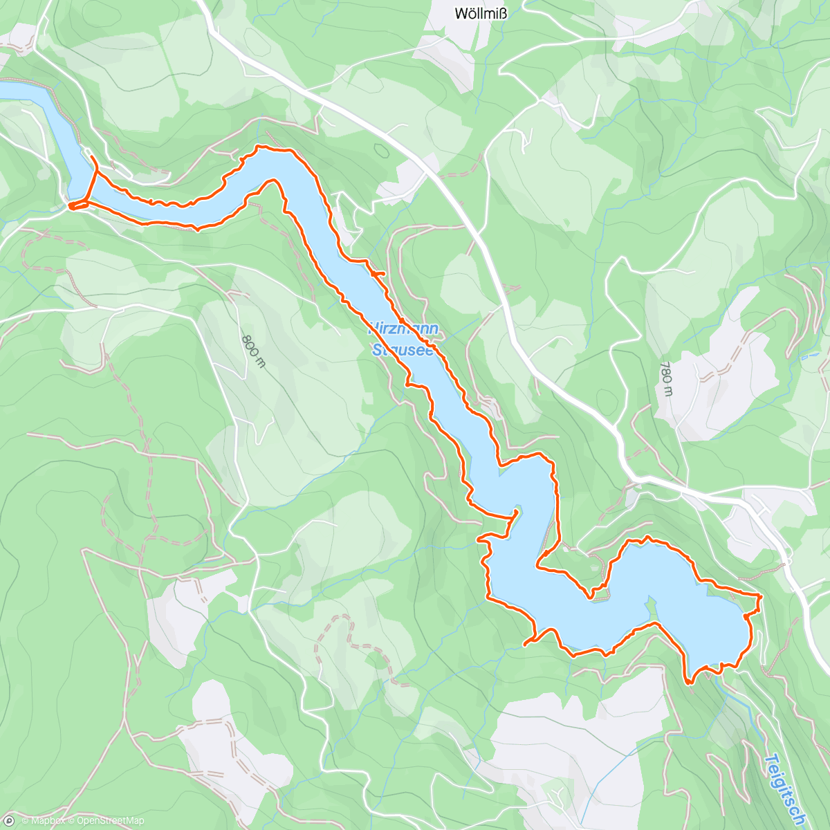Map of the activity, Around the Hirzmann Reservoir with Yana