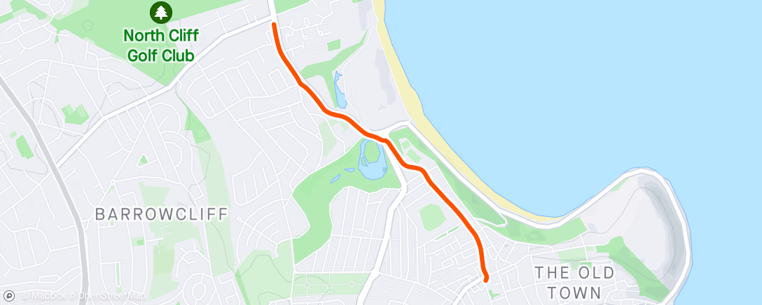 Mapa de la actividad, Thursday Afternoon Walk Home from work