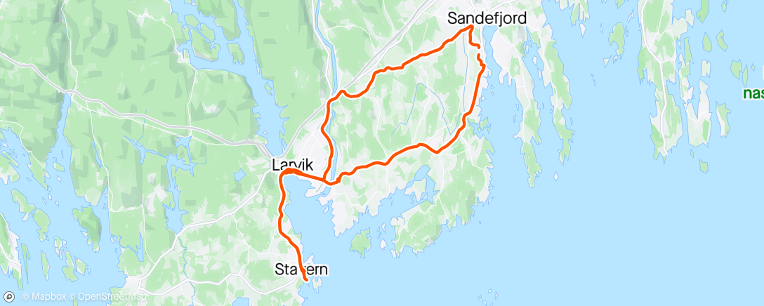 Map of the activity, Heldigvis har de motvind på Østlandet og🚴‍♂️