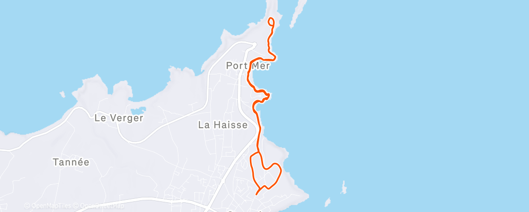 Map of the activity, 24/12/25 Fartlek de Noël