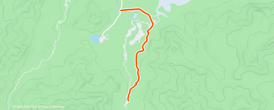 Map of the activity, Marcy Dam Truck trail with BP