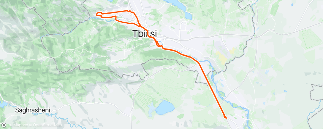 Map of the activity, Дневной велозаезд