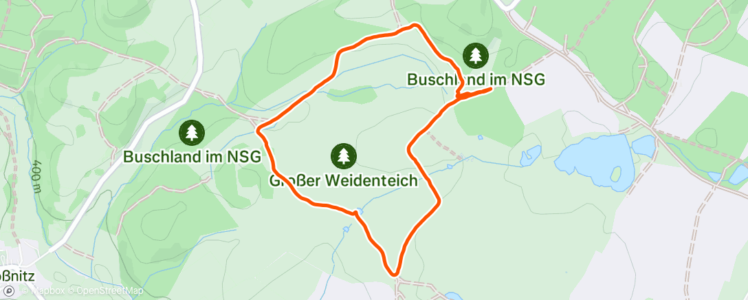 Map of the activity, Wanderung am Nachmittag