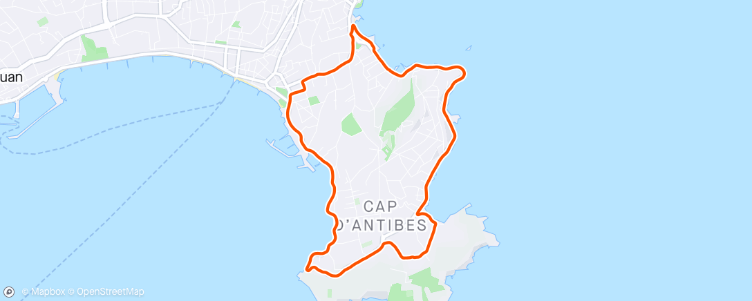 Map of the activity, Morning Run With Odile