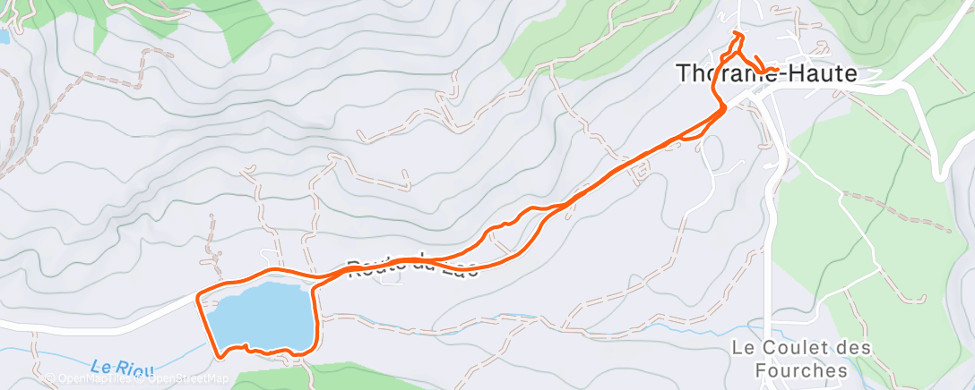 Map of the activity, Marche dans l'après-midi