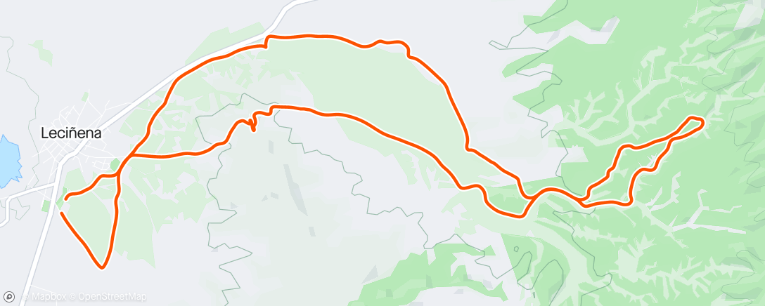 Map of the activity, Vuelta por Valpardina