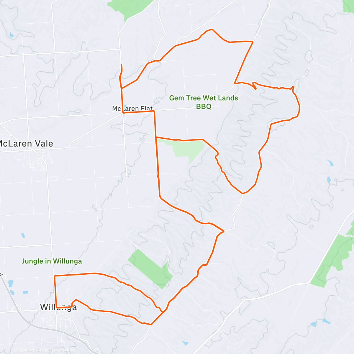 Map of the activity, Up & Down
