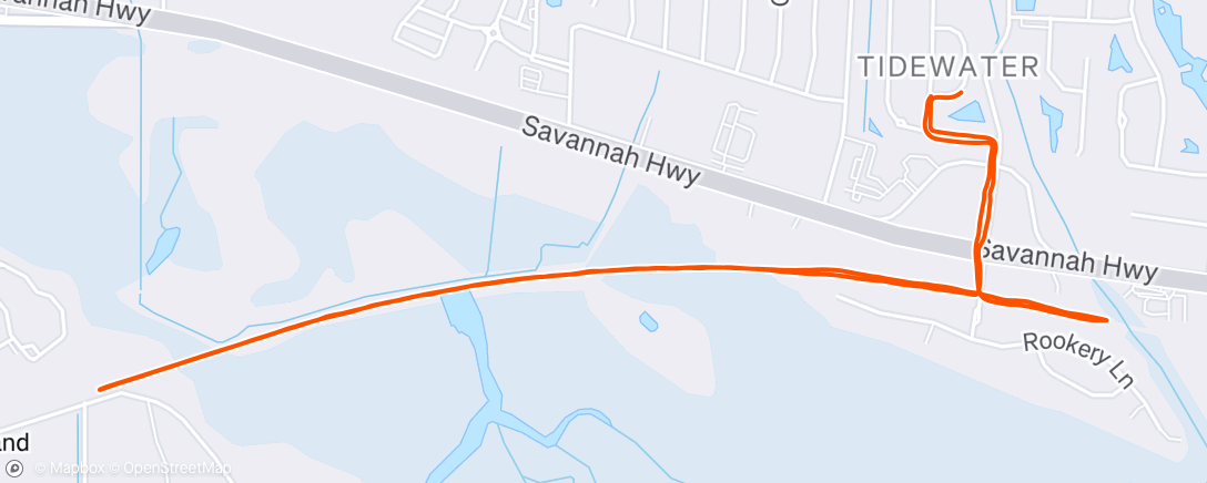 Map of the activity, Morning Run