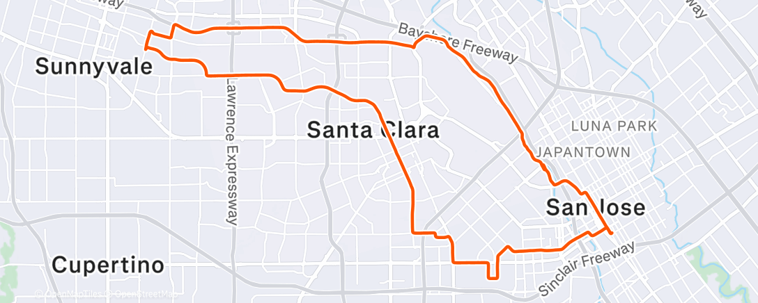 Map of the activity, The Studio commute