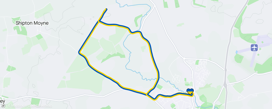 Map of the activity, The Flying Monk 10K