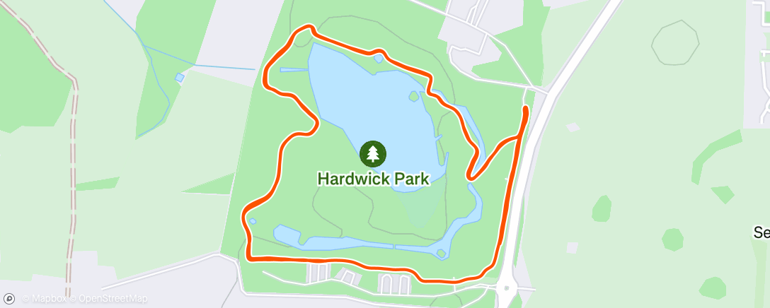 Map of the activity, Morning Run