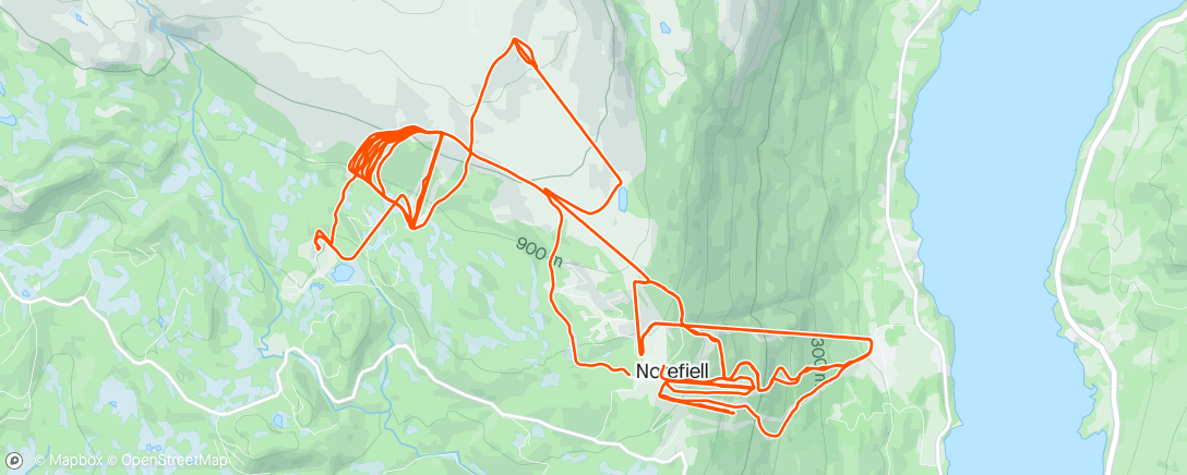 Map of the activity, Og der kom snøen m JD
