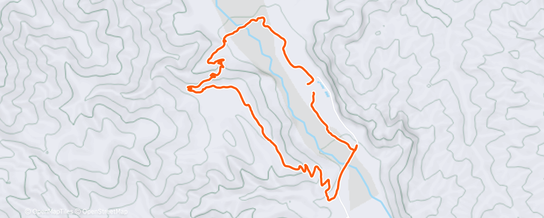 Map of the activity, Afternoon Trail Run